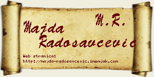Majda Radosavčević vizit kartica